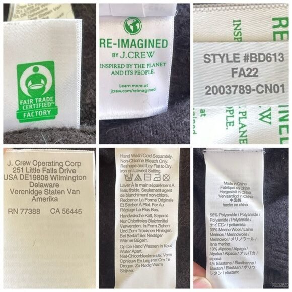 J Crew Rollneck Black sweater in Supersoft yarn BD613 size XXS - Picture 9 of 11